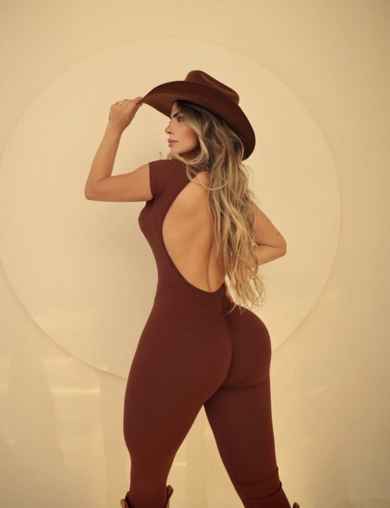 Enterizo Cow Brown LUXURY - Imagen 2